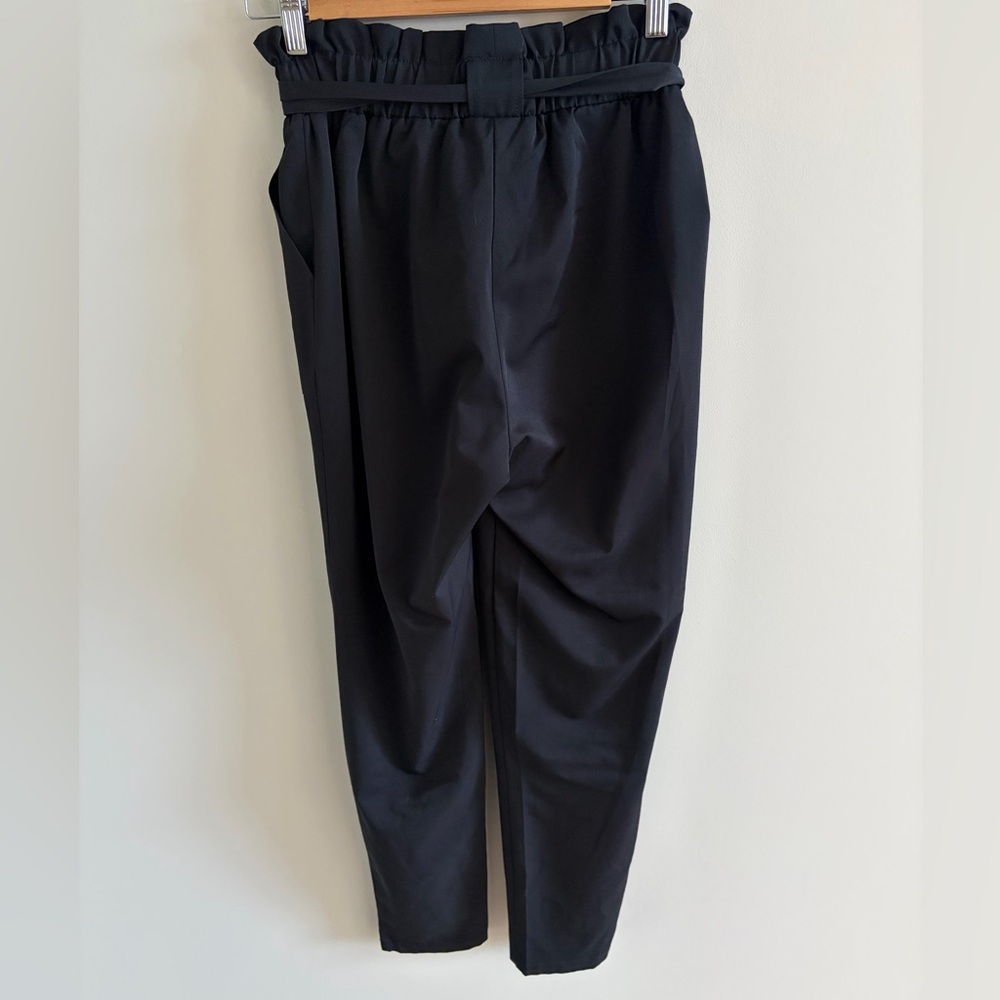 Streetwear Society Black Paperbag Tie-Waist Pants XS Black - Picture 5 of 6